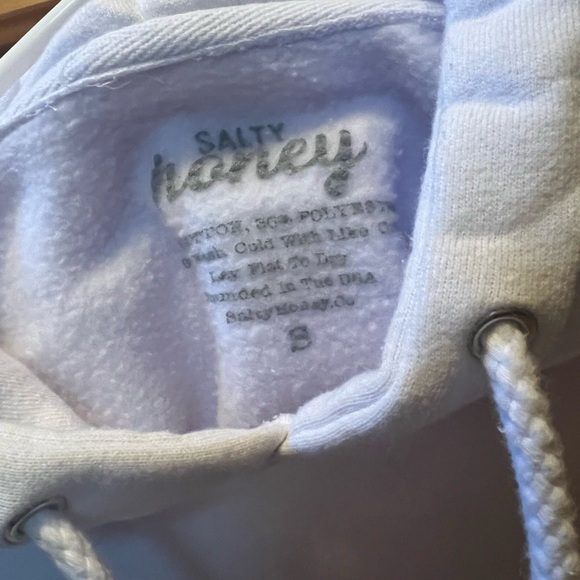 White 'Salty Honey' Hoodie - Picture 2 of 2
